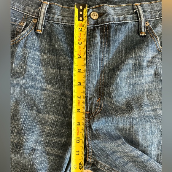 Vintage Levi’s 569 Men’s 36x26 Inseam Loose Straight Leg Dark Wash Denim Jeans - Picture 11 of 16